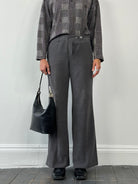 Emporio Armani Wide Leg Low Rise Trousers - W30 - SYLK