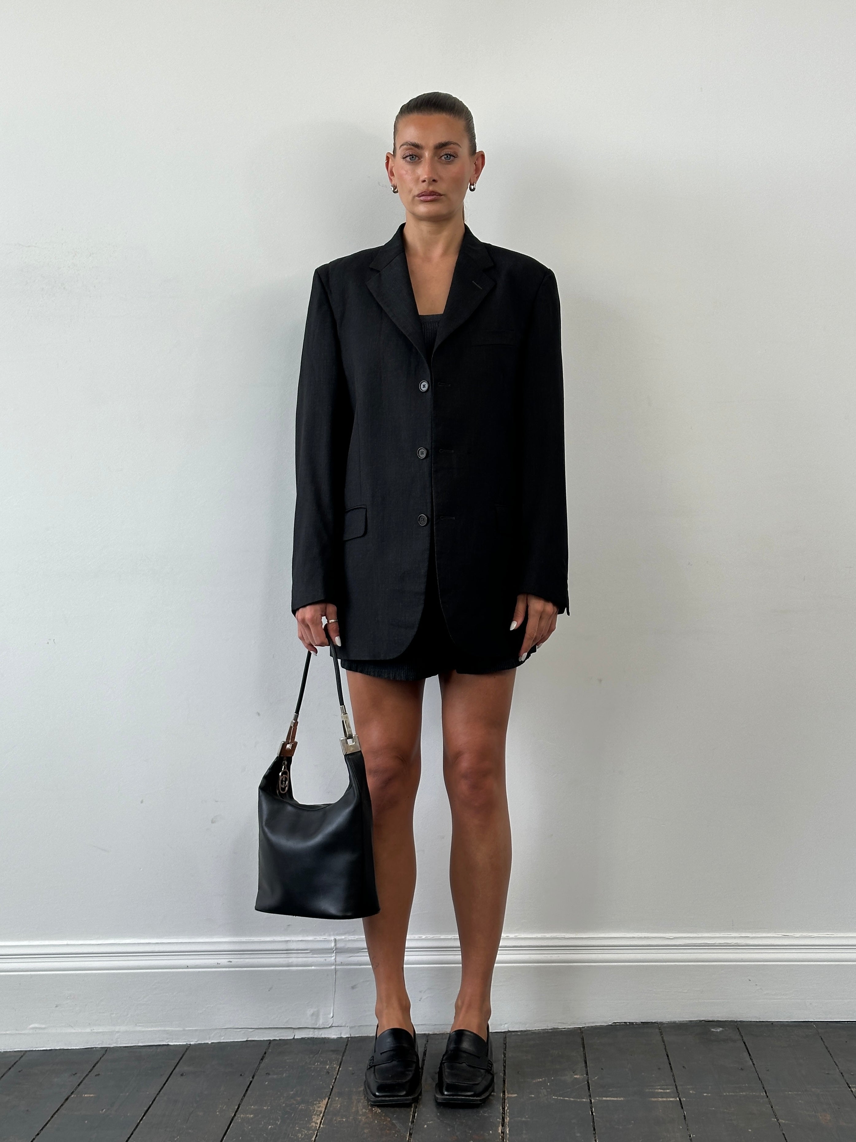 Yves Saint Laurent 90s Pure Wool Single Breasted Blazer - 40R/XL - SYLK