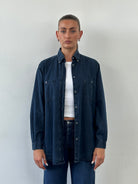 Armani Jeans Denim Logo Shirt - L - SYLK