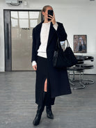 Burberry 1990s Herringbone Wool Double Breasted Coat - M/L - SYLK
