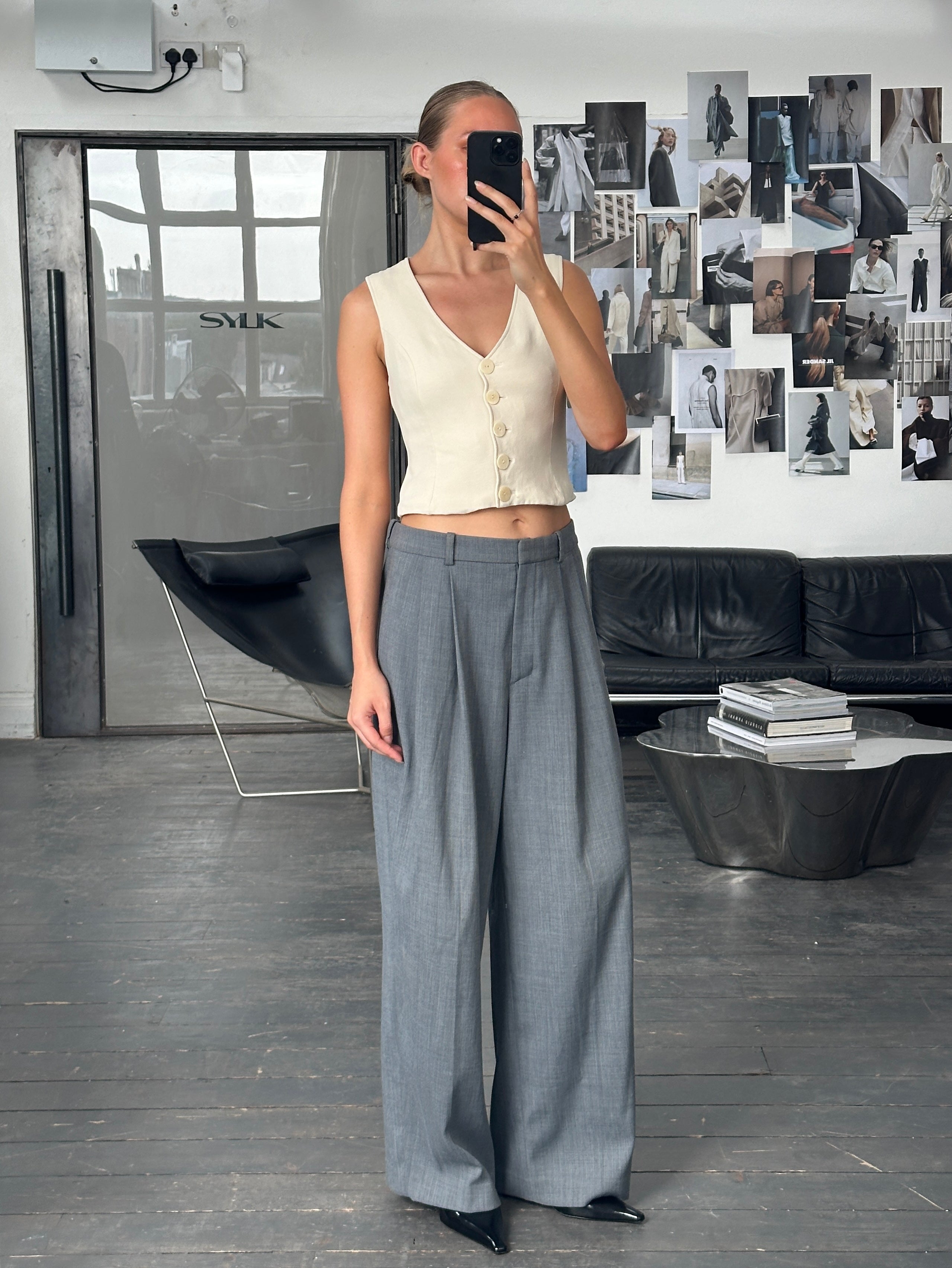 French Vintage 1980s Tailored Waistcoat - M - SYLK