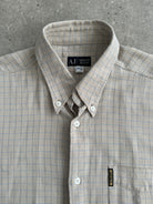 Armani Jeans Check Pure Cotton Logo Shirt - L/XL - SYLK