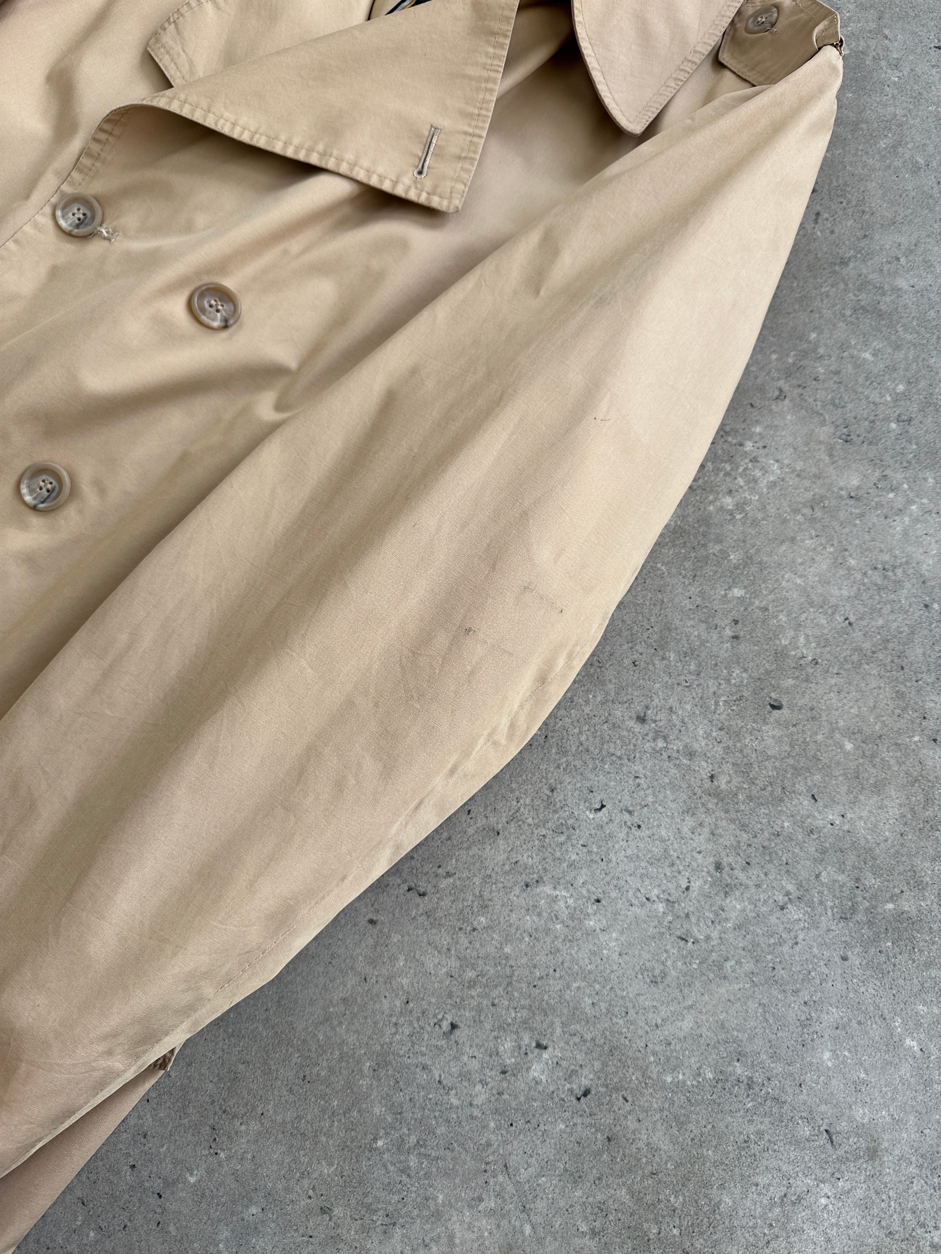Christian Dior Paris Cotton Double Breasted Trench Coat - L - SYLK