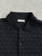 Gianni Versace 80-90s Pure Wool Print Polo Jumper - XL - SYLK