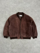 Vintage Suede Bomber Jacket - XL/XXL - SYLK