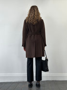 Marella Virgin Wool Single Breasted Belted Coat - M - SYLK