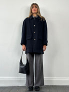 Burberry New Wool Single Breasted Coat - XL - SYLK