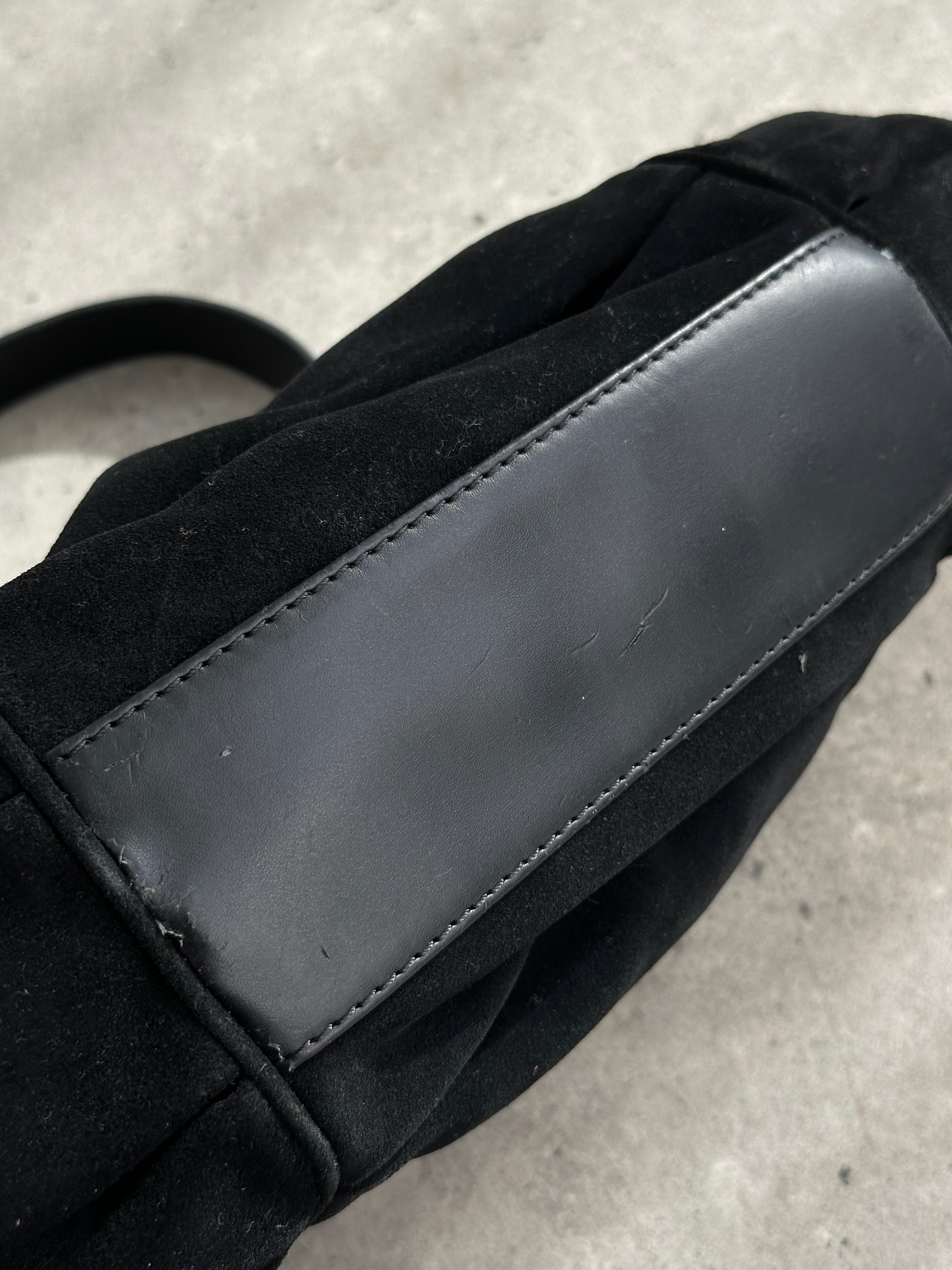 Armani Jeans Suede Ruched Shoulder Bag - SYLK