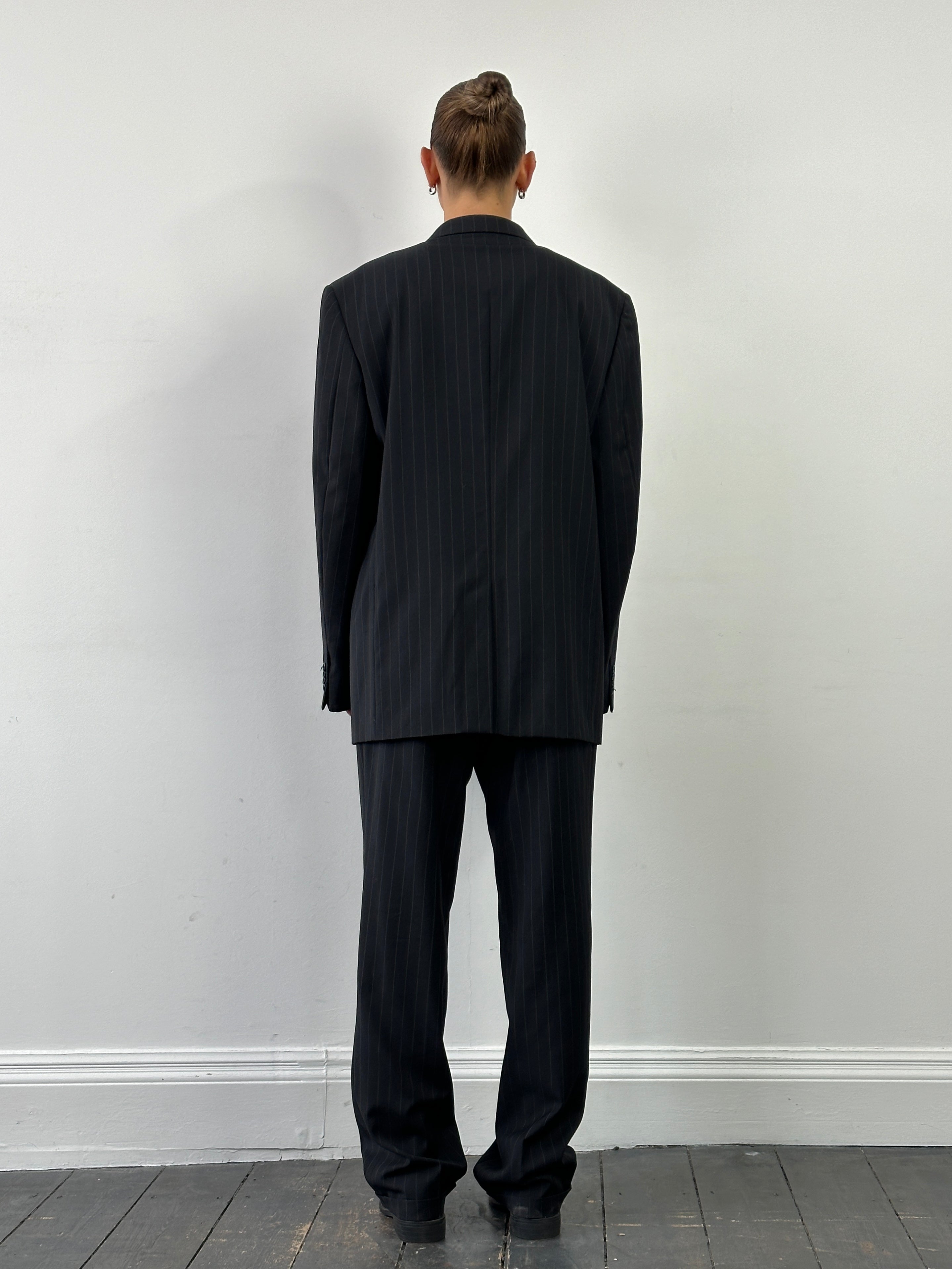 Versace Classic Stripe Pure Wool Single Breasted Suit 44R/W32 - SYLK