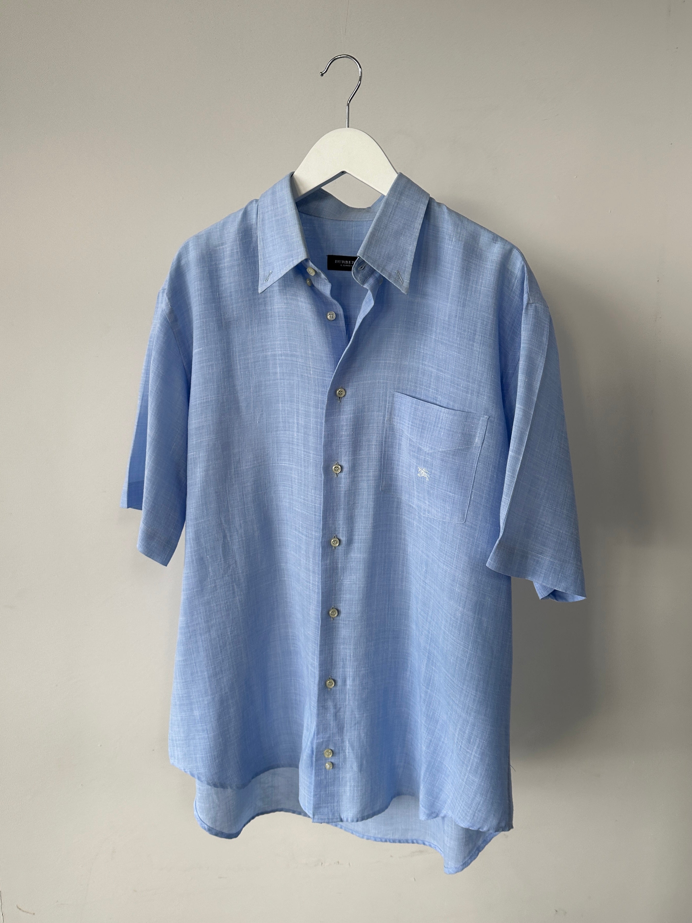 Burberry Linen Blend Lightweight Shirt - XL - SYLK