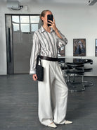 Burberry London 1990s Stripe Pure Cotton Logo Shirt - M/L - SYLK