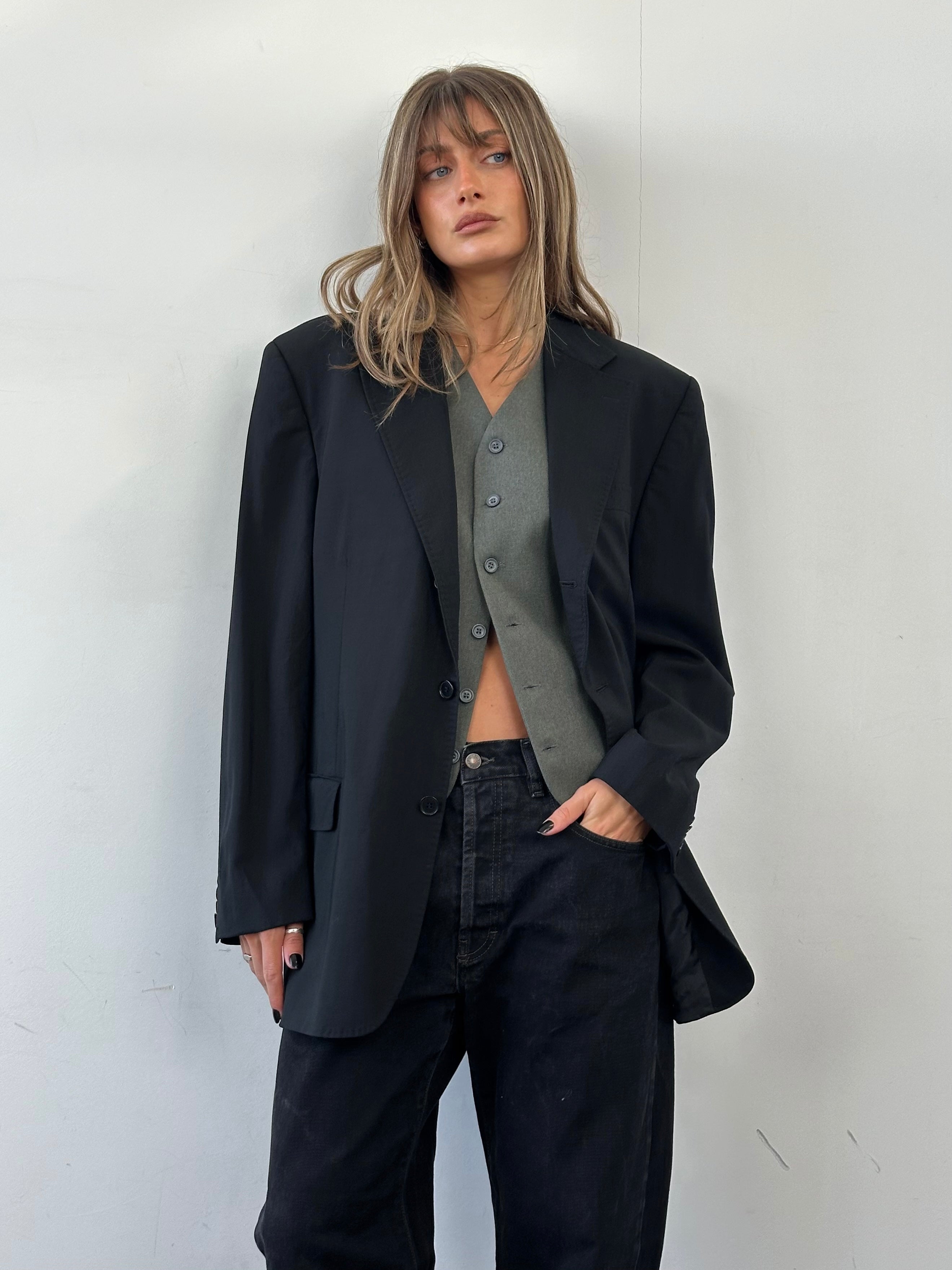 Gianfranco Ferre Wool Single Breasted Blazer - 44R/XL - SYLK