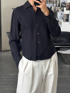 Armani Jeans 2000s Pure Linen Shirt - M - SYLK