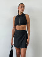 Armani Jeans Linen Stripe Two Piece Skirt Set - S/W25 - SYLK