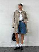London Fog Cotton Single Breasted Trench Coat - XL - SYLK