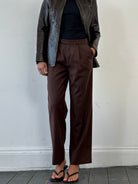 Italian Vintage Pure Brushed Wool  Trousers - W32 - SYLK