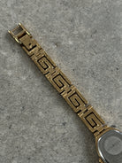 Sekonda 1990s Oval Gold Tone Geometric Quartz Watch - SYLK