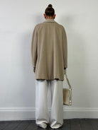 Max Mara Brushed Wool Cashmere Single Breasted Coat - M/L - SYLK