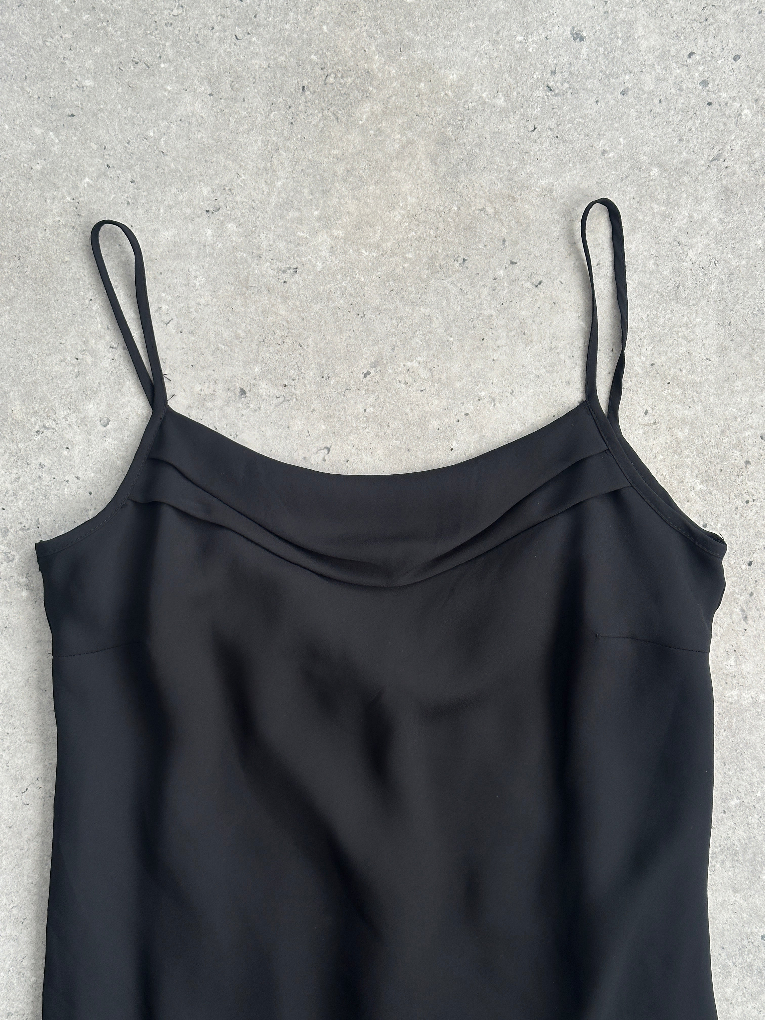 Italian Vintage Cowl Neck Maxi Dress - M - SYLK