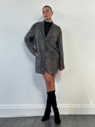 Giorgio Armani Black Label Pure Suede Blazer Jacket - L - SYLK