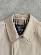 Burberrys 80s Cotton Trench Coat - XL - SYLK