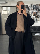 Vintage 1990s Wool Cashmere Double Breasted Coat - XL - SYLK