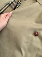 Vintage Nova Check Belted Trench Coat - M - SYLK