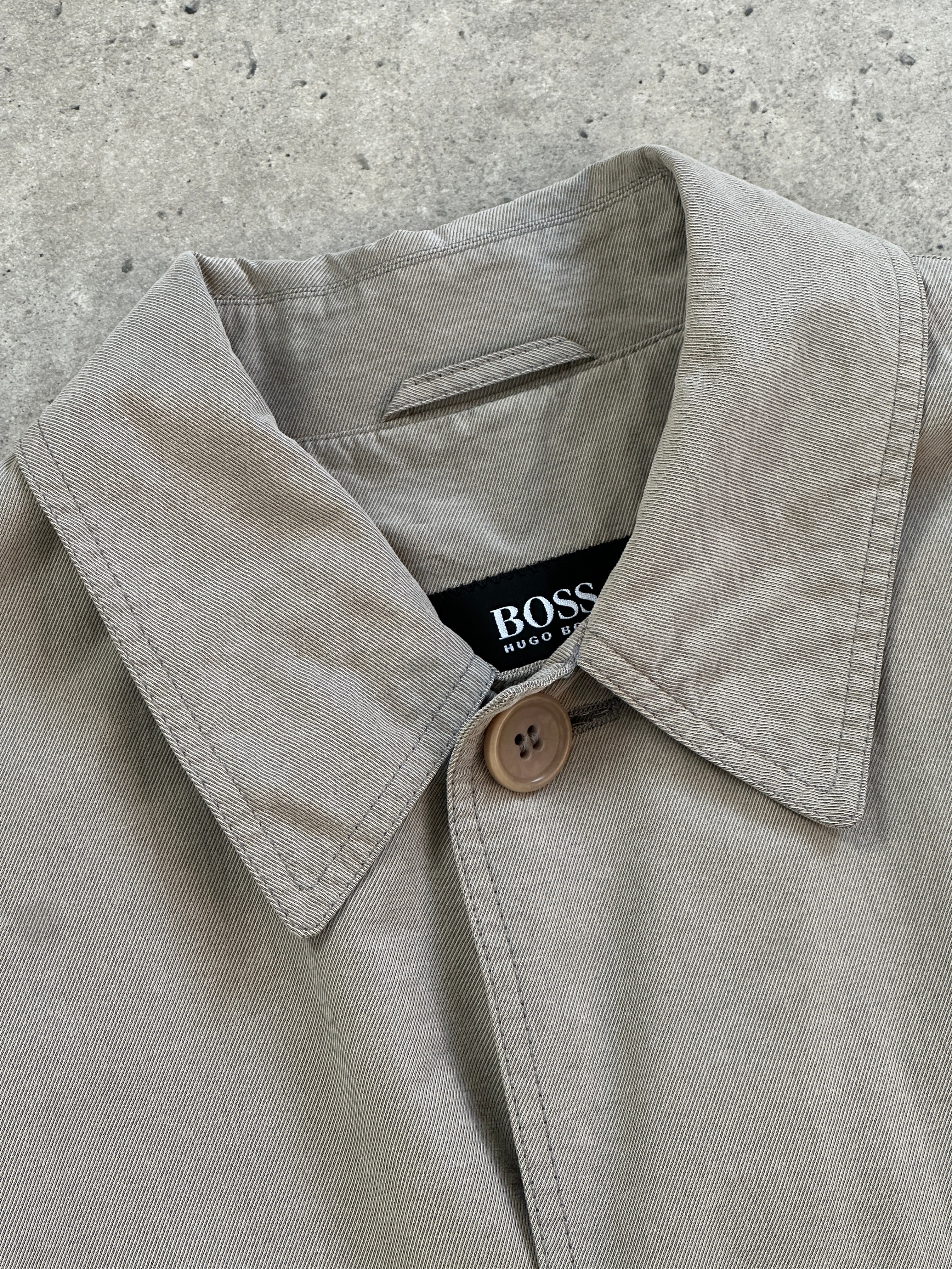 Hugo Boss 2000s Single Breasted Trench Coat - L/XL - SYLK
