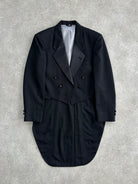 Christian Dior Monsieur 80s Double Breasted Tuxedo Tailcoat Blazer - M - SYLK