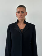 Emporio Armani High Neck Fitted Blazer Jacket - M - SYLK