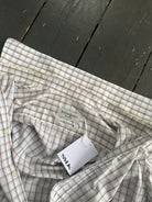Yves Saint Laurent Check Pure Cotton Logo Shirt - L - SYLK
