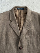 Ralph Lauren Polo 2010s Pure Wool Herringbone Blazer - 44R/XL - SYLK