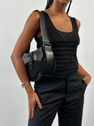 Giorgio Armani 2000s Sheer Ribbed Vest Top - M - SYLK