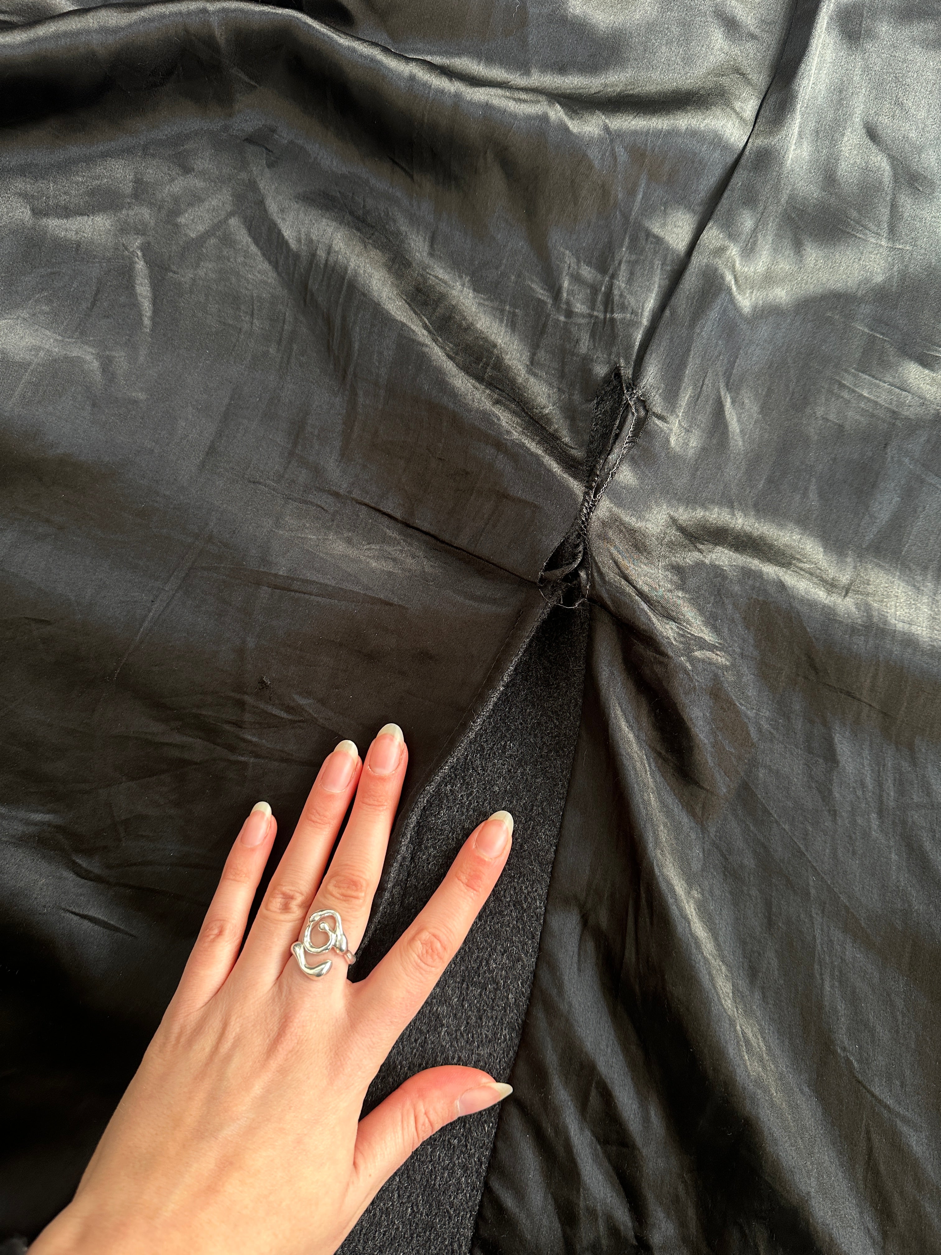 Marella Wool Cashmere Double Breasted Floor Length Coat - XL - SYLK