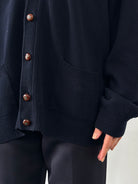 Valentino Wool Bespoke Button Logo Knitted Cardigan - XL - SYLK