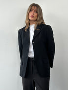 Max Mara Wool Mohair Lightweight Single Breasted Blazer - S - SYLK