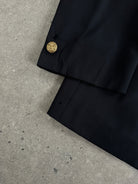 Gianni Versace Bespoke Button Pure Wool Single Button Blazer - 48R/XXL - SYLK