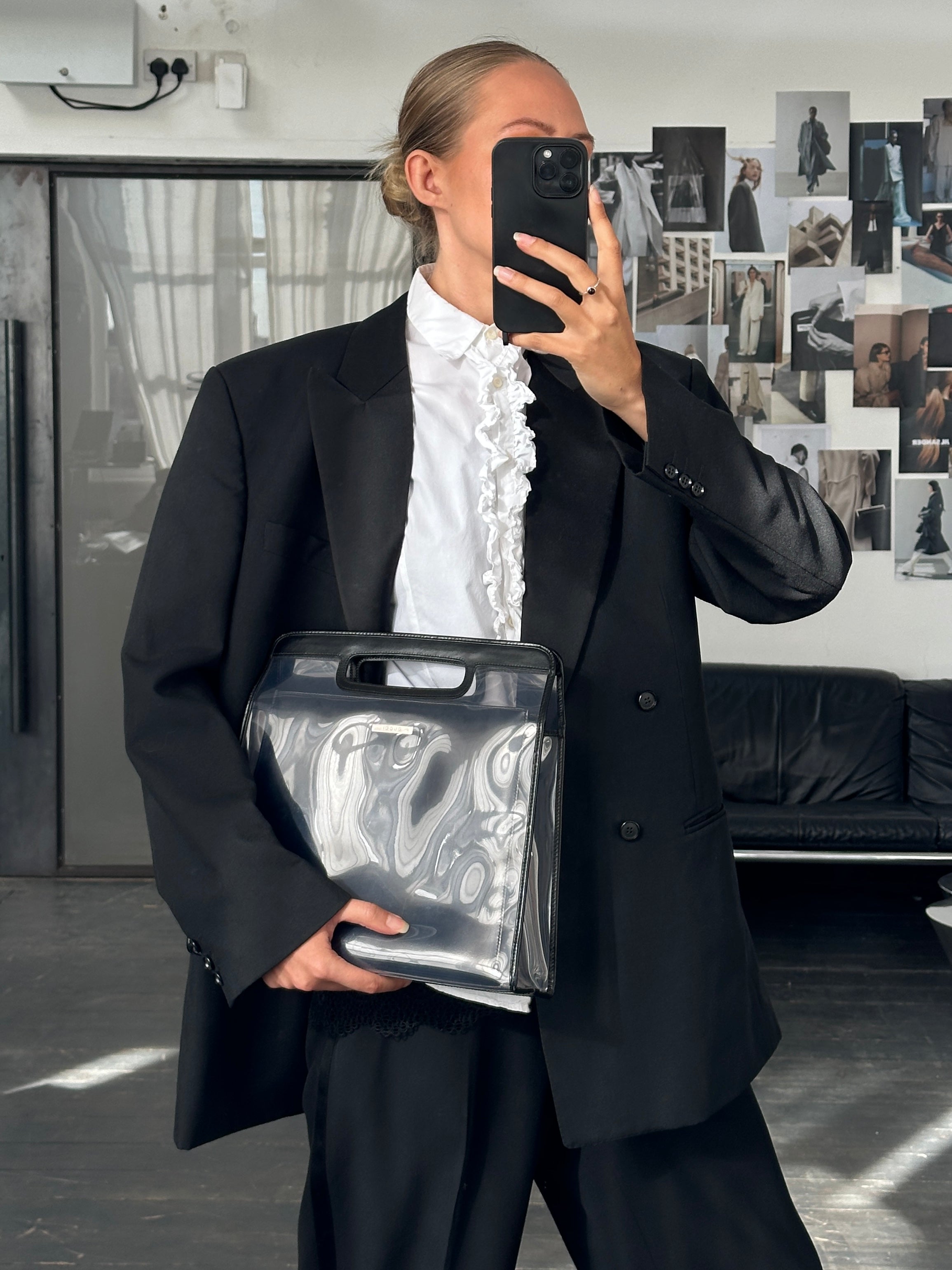 Vintage 1990s Short Sleeve Ruffle Shirt - M - SYLK