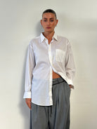 Yves Saint Laurent 90s Cotton Logo Shirt - L/XL - SYLK