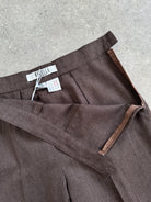 Marella 2000s High Waisted Wool Bermuda Tailored Capri Shorts - W26 - SYLK