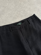 Hobbs Pure Linen Straight Leg Low Rise Trousers - W25 - SYLK