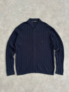 Yves Saint Laurent Lambswool Logo Knitted Cardigan - XXL - SYLK
