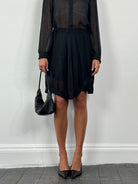 Giorgio Armani Pure Silk Layered Skirt - 28-32W - SYLK