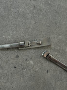 Armani Exchange Stretchy Metal Engraved Belt 26-30” - SYLK