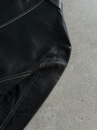 Marella Contrast Stitch Leather Jacket - S - SYLK