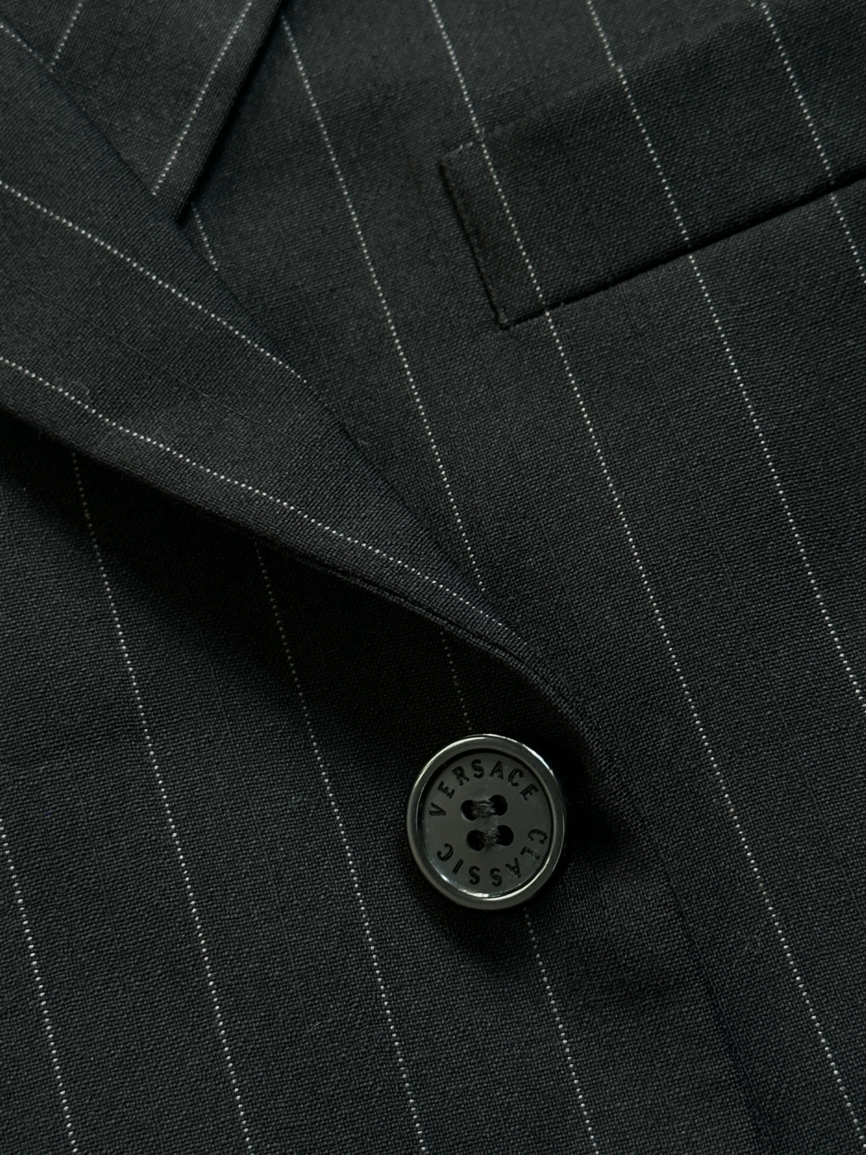 Versace Classic Stripe Pure Wool Single Breasted Suit 44R/W32 - SYLK