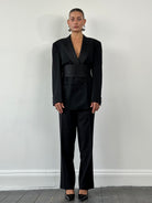 Pierre Cardin Pure Wool Tuxedo Double Breasted Suit - 42R/W32 - SYLK