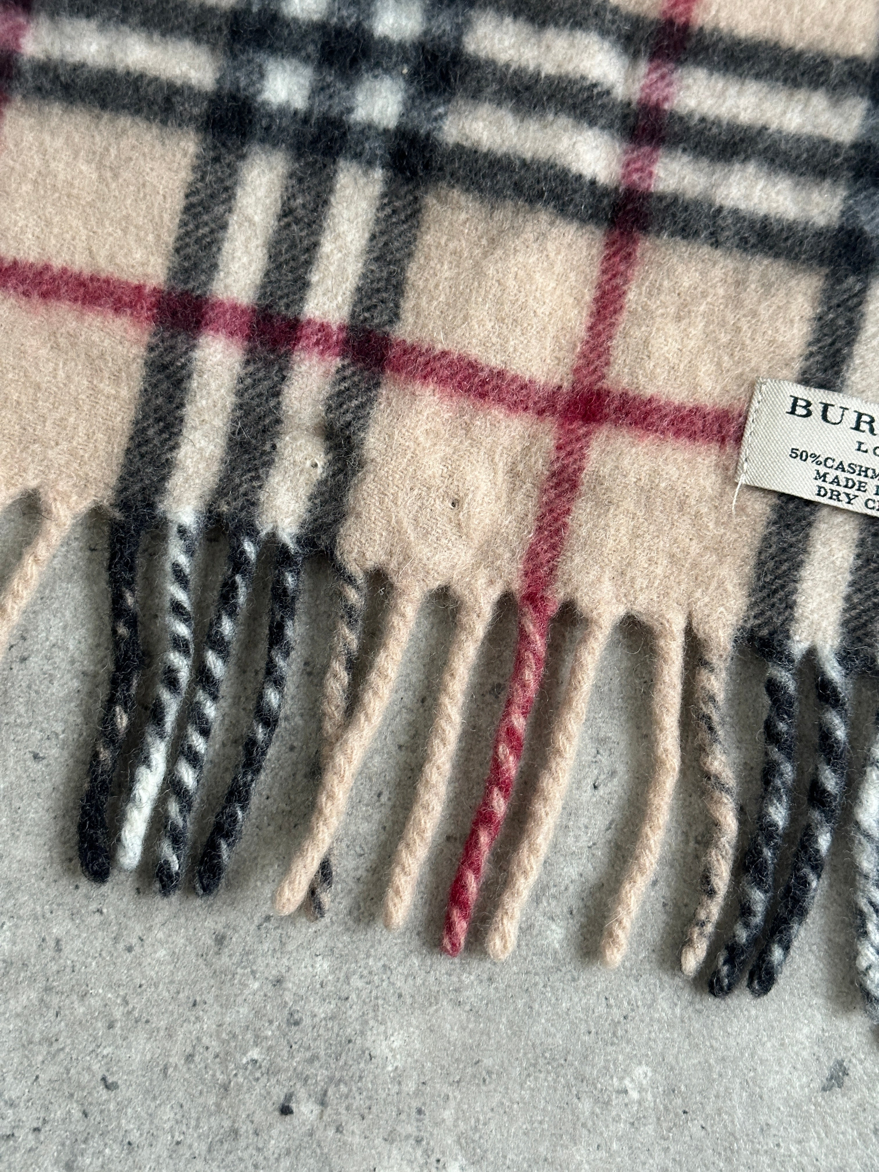 Burberry Wool Cashmere Nova Check Scarf - SYLK