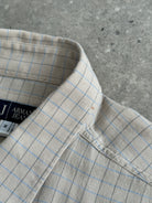 Armani Jeans Check Pure Cotton Logo Shirt - L/XL - SYLK