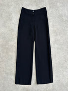 Armani Collezioni Wool Low Waist Wide Leg Trousers - W26 - SYLK